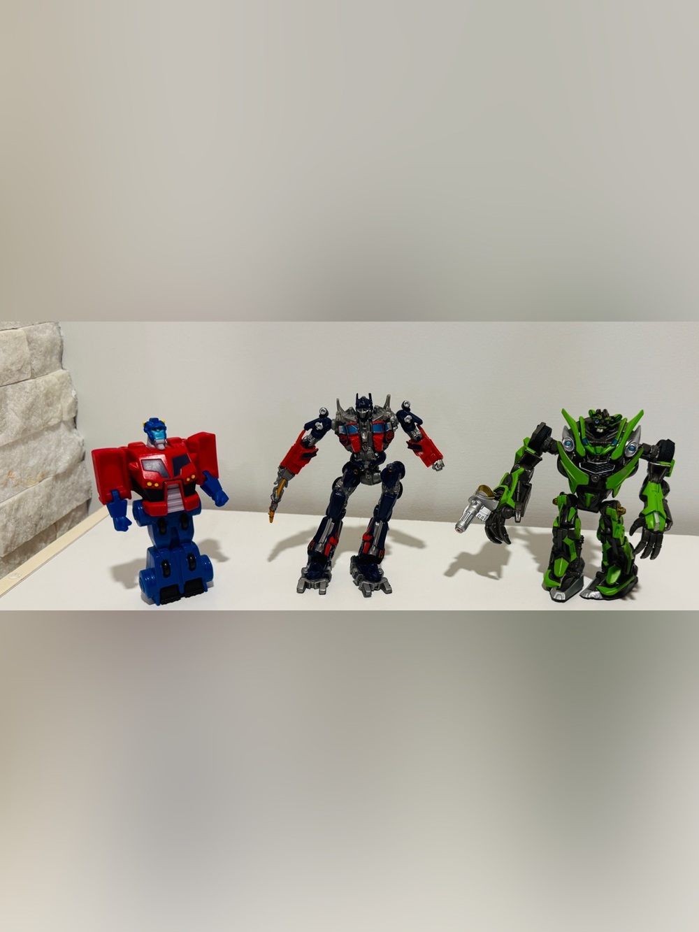 Transformers Figure Lot - 2008 Legends Optimus Prime, Skids & McDonald's Prime